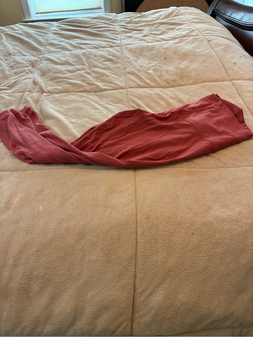 lululemon athletica Rosewood/Brick Red Ribbed Top